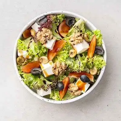 Warm Goat Cheese Walnut & Plum Harvest Salad